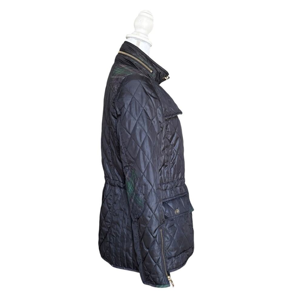 Sam Edelman Women's Lexi Quilted Jacket with Plaid Trim- Size Small - Picture 5 of 16